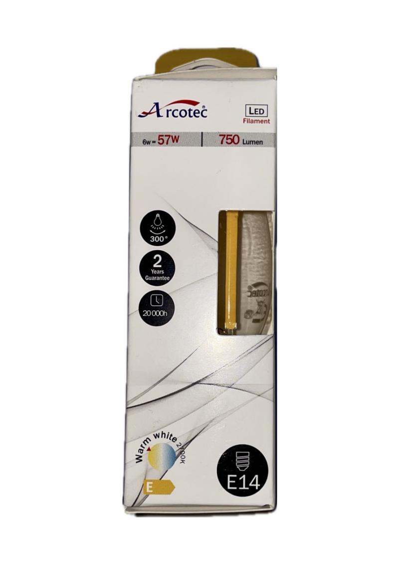 AMPOULE LED FILAMENT CLAIRE E14 6W