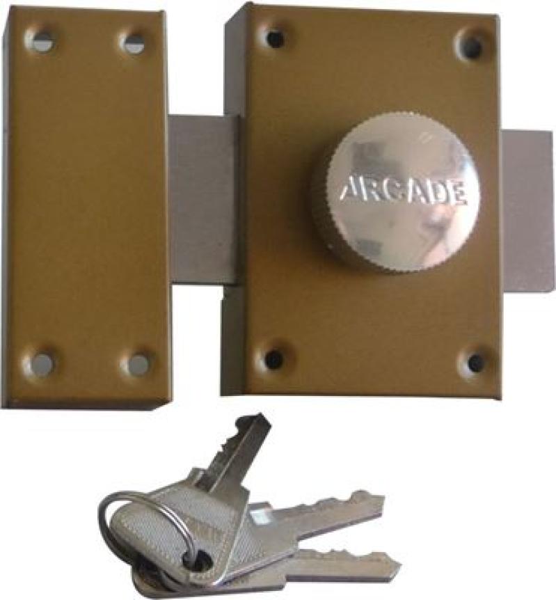 VERROU A BOUTON Cylindre 40mm (3 Clés plates crantées)