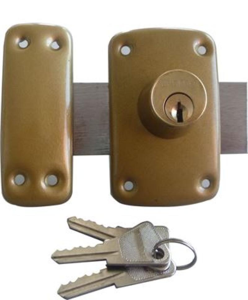 VERROU DOUBLE CYLINDRE 40mm (3 Clés plates crantées)