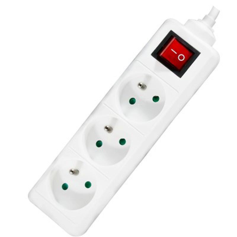 BLOC MULTIPRISE 3P+INTER 3x16A(2P+T)/Câble 1m 3G1.0mm