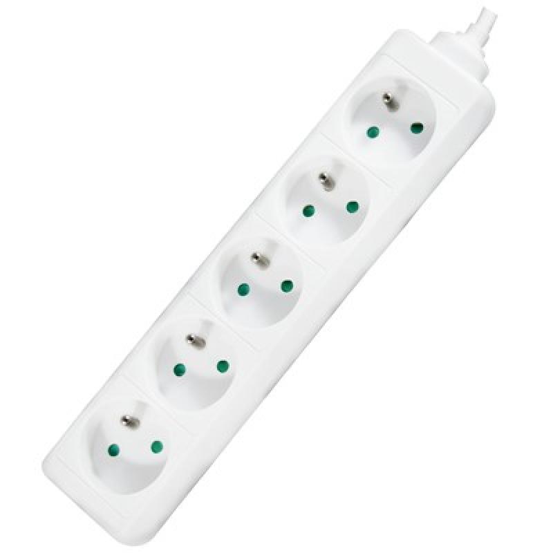 BLOC MULTIPRISE 5P 5x16A(2P+T) Câble 1m /3G1.0mm