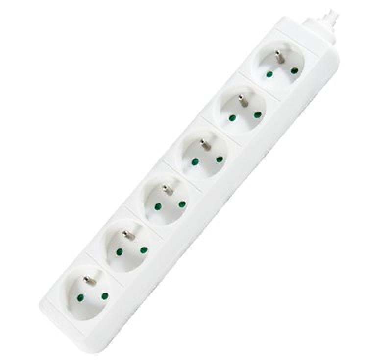 BLOC MULTIPRISE 6P 6x16A(2P+T) Câble 1m /3G1.0mm