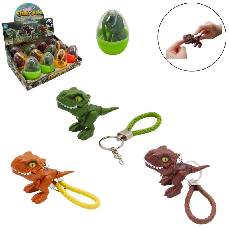 ANIMAL DINO MORDEUR OEUF PORTE CLE