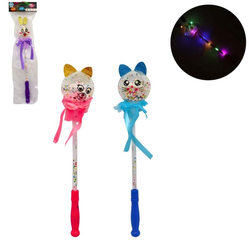 LUMINEUX BATON 38CM BOULE ANIMAL