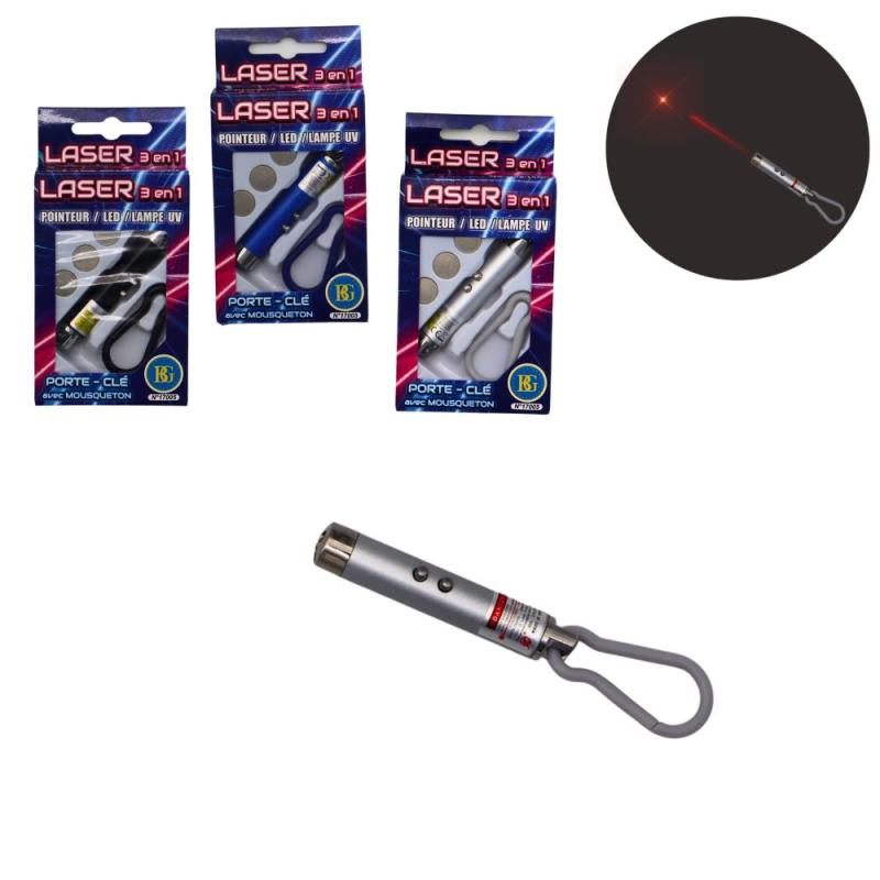 LASER LAMPE 7CM MOUSQUETON
