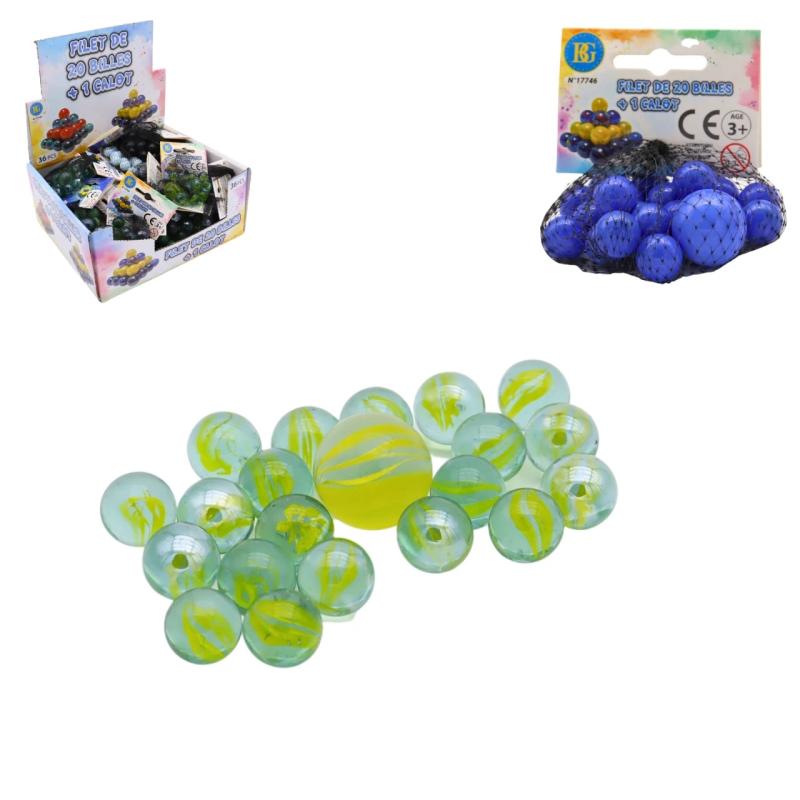 BILLE VERRE 20PCS + 1 CALOT