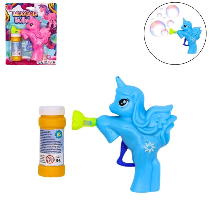 PISTOLET BULLE SAVON LICORNE