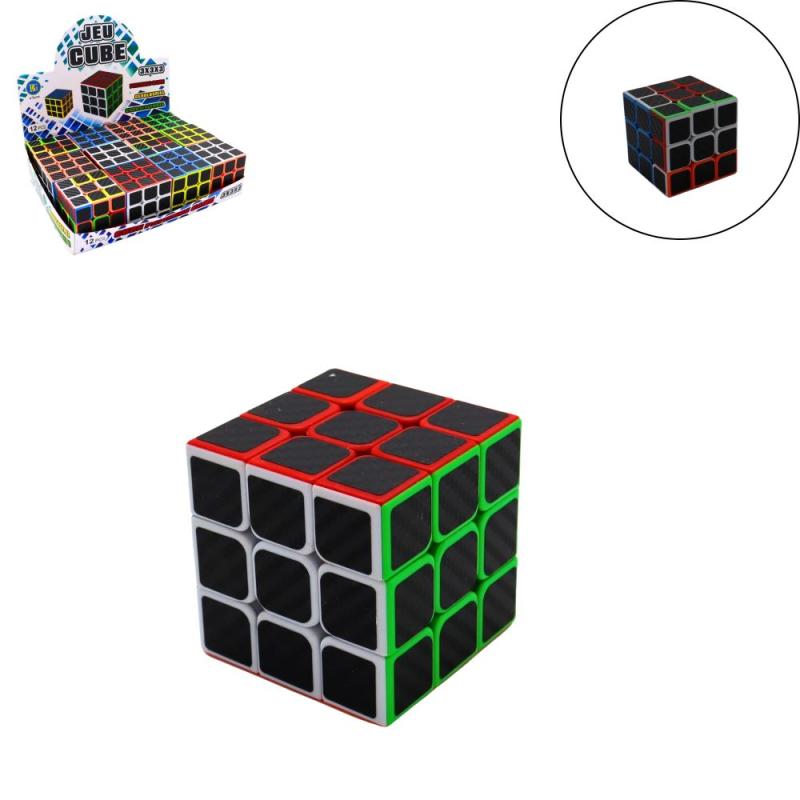 JEU PATIENCE CUBE 5.5CM CARBONE (magique)