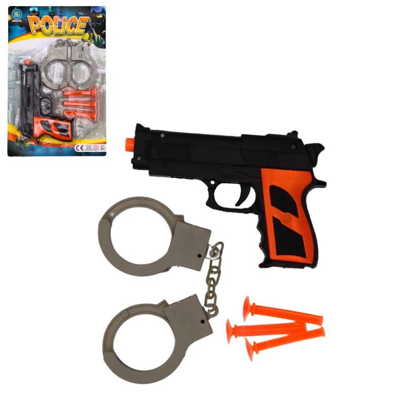 PISTOLET FLECHES POLICE 15CM