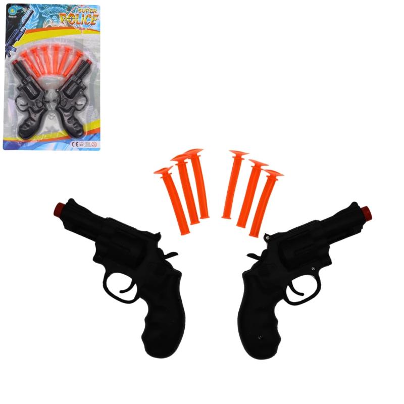PISTOLET X2 + 6 FLECHES POLICE