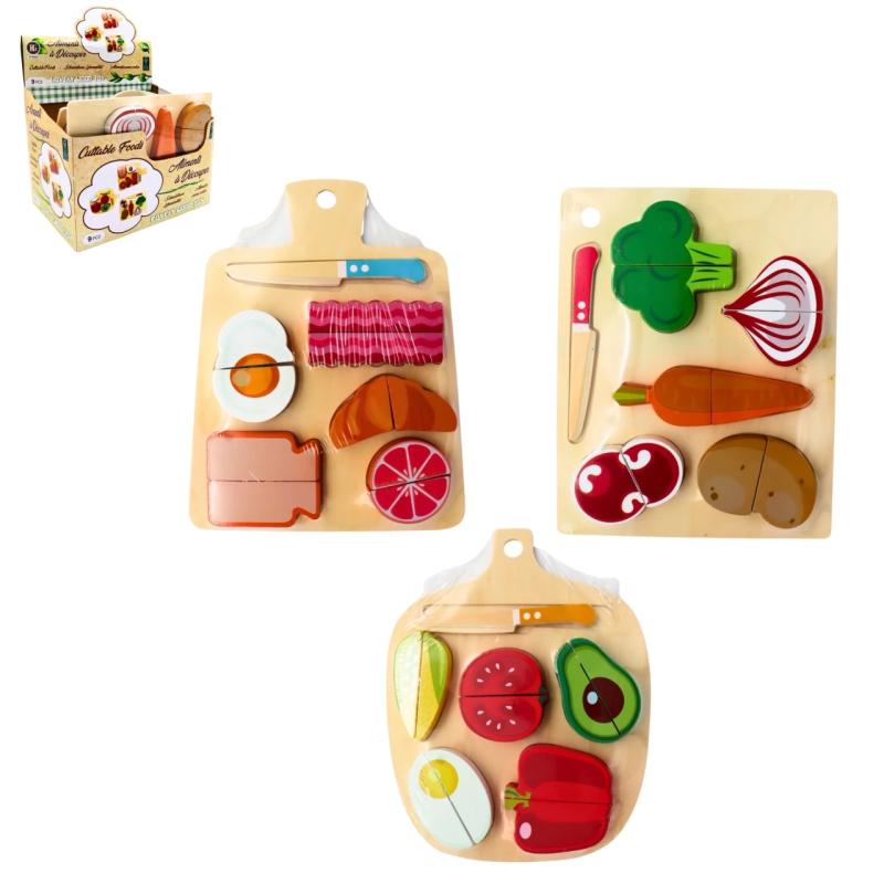 JEU BOIS PUZZLE ALIMENTS A DECOUPER