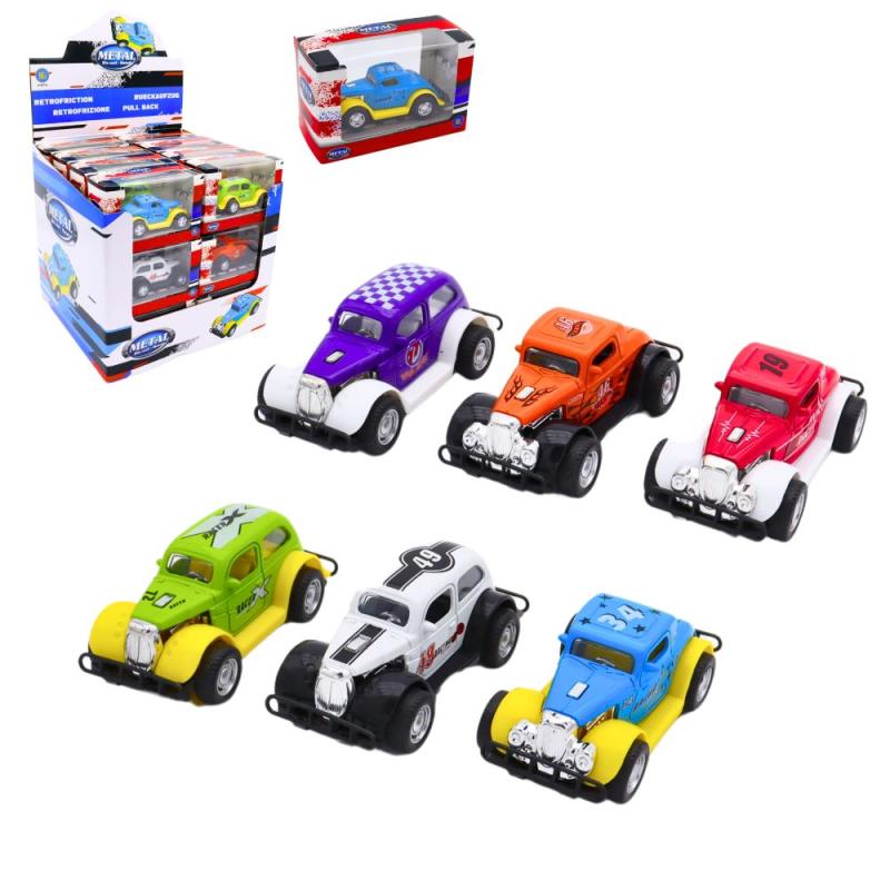 VOITURE ROADSTER METAL 9CM