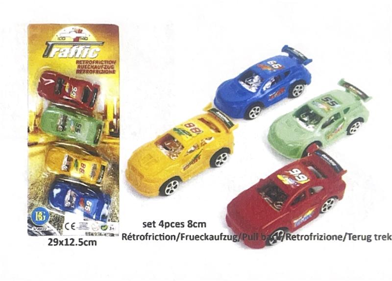 VOITURE X4PCS 8CM