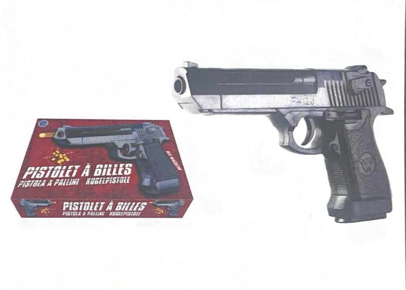 PISTOLET BILLES 22CM 50408