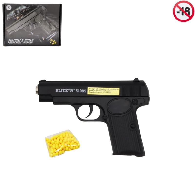 PISTOLET BILLES METAL 16.5CM 51085