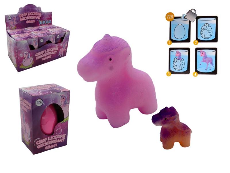 OEUF GROSSISSANT LICORNE GEANT 11.5CM