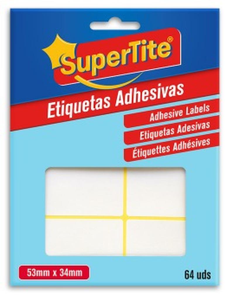 SUPERTITE ETIQUETTES ADHESIVES X64 53X34