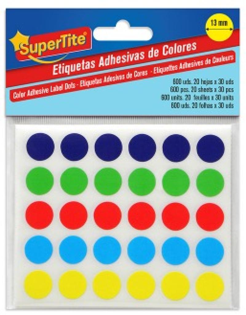 SUPERTITE ETIQUETTES COULEUR
