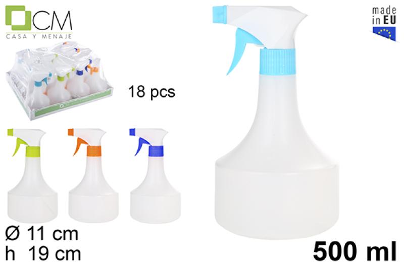 FLACON PLASTIQUE PULVERISATEUR 500ML (vaporisateur)