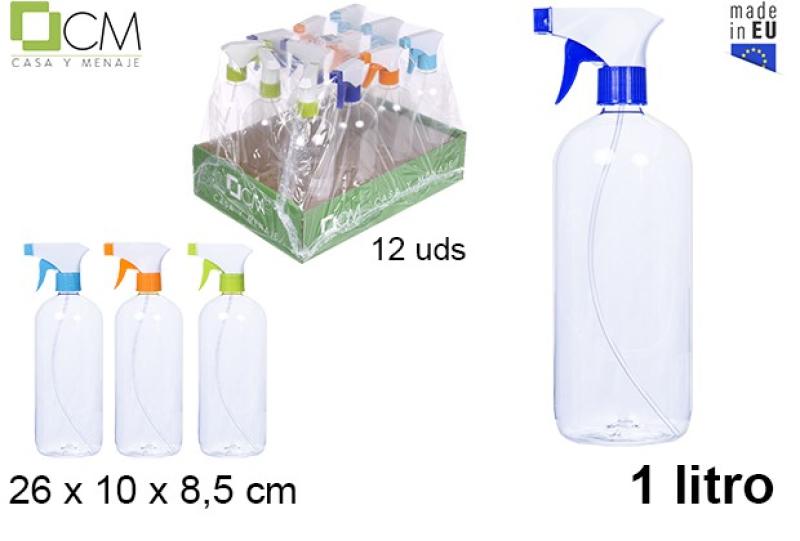 FLACON PLASTIQUE PULVERISATEUR 1L