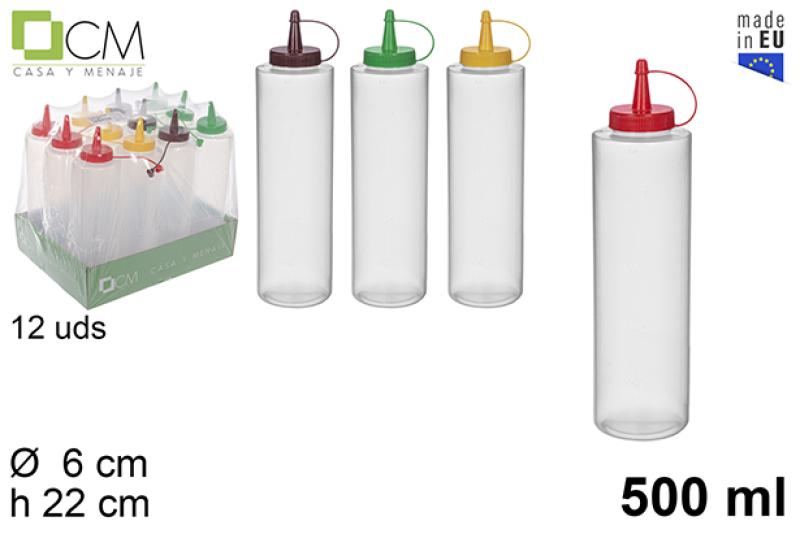 BOUTEILLE PLASTIQUE SAUCE 500ML