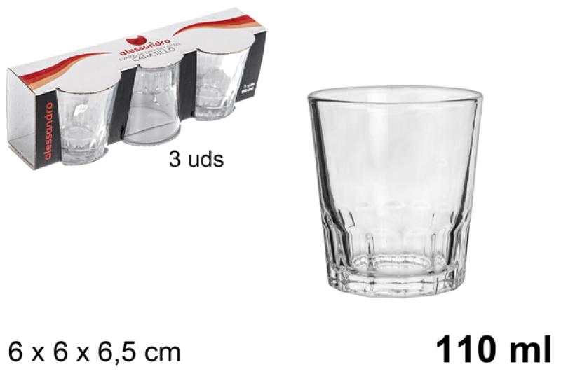 VERRE CAFE X3 110ML