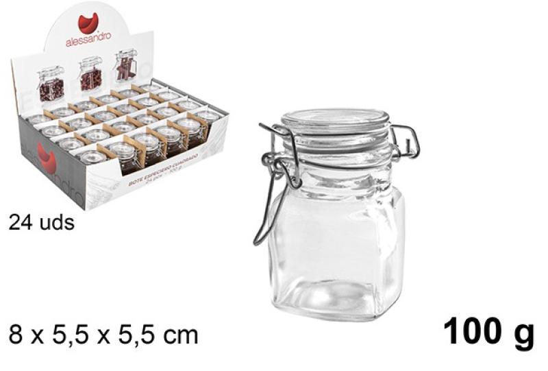 EPICIER EN VERRE 100G (pot hermetique)