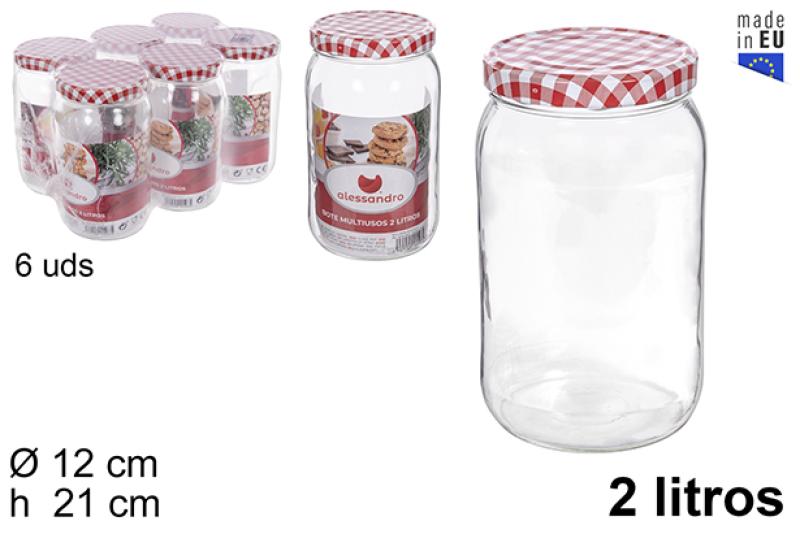POT EN VERRE 2L