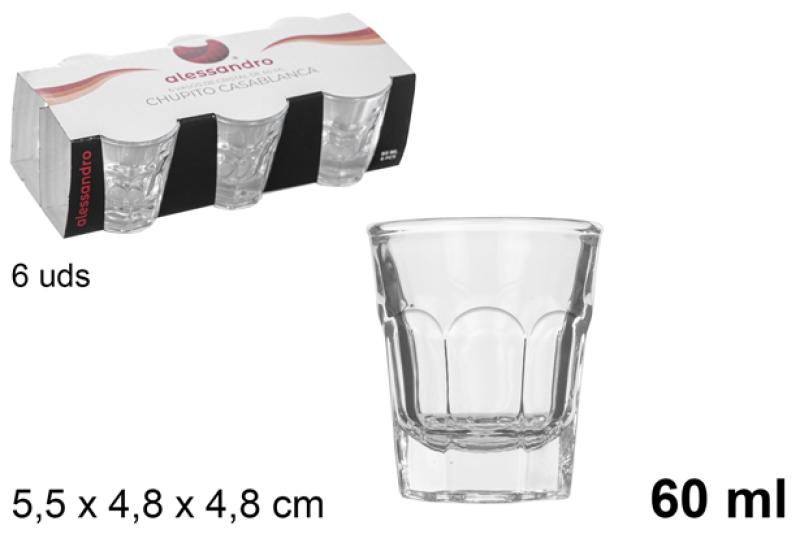 VERRE SHOT 60ML X6 CASABLANCA