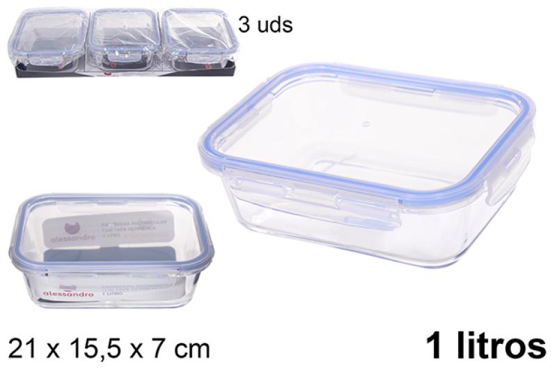BOITE HERMETIQUE EN VERRE 1L