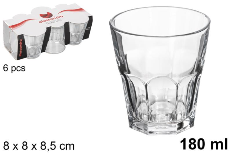VERRE A EAU 180ML X6