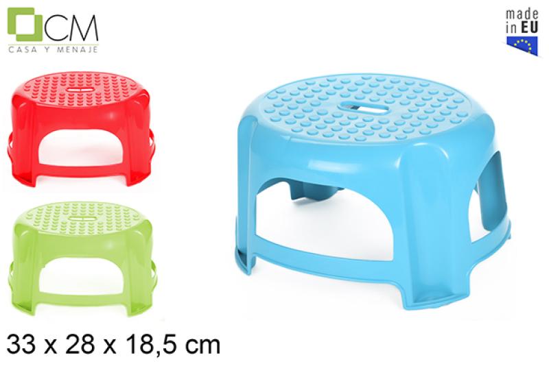TABOURET 33*28*18.5 (marche pied) couleur vif