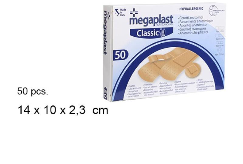PANSEMENT ASSORTIS X50PCS MEGAPLAST