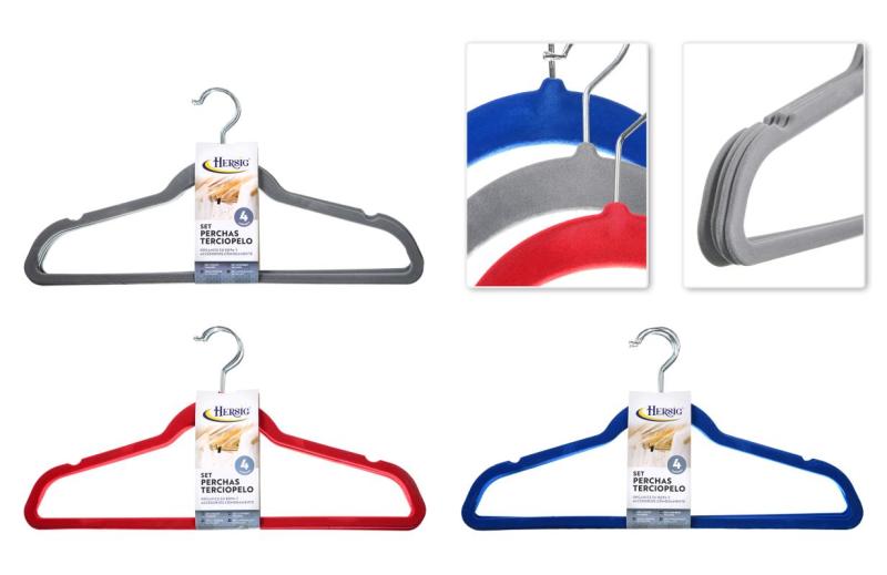 CINTRE VELOURS X4