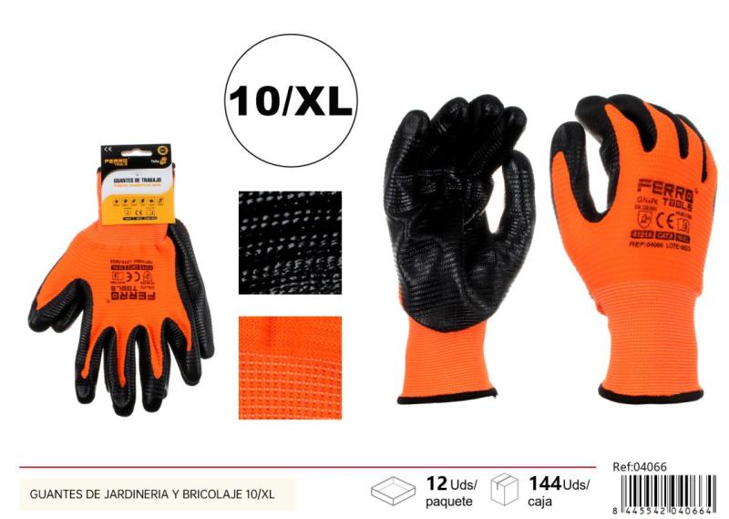 GANT TRAVAIL NOIR/ORANGE