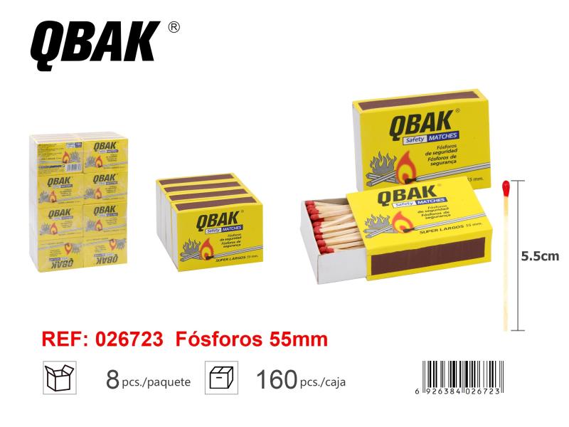ALLUMETTE 5.5CM QBAK X4