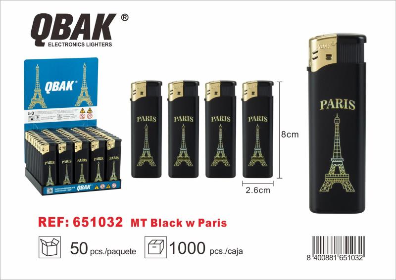 BRIQUET ELECTRONIQUE QB PARIS BLACK