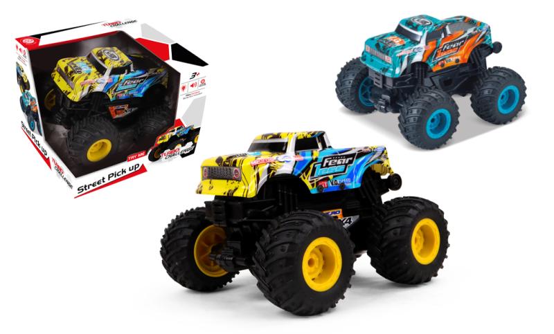 VOITURE BIG ROUES CASCADE FRICTION 18CM STREET PICK UP
