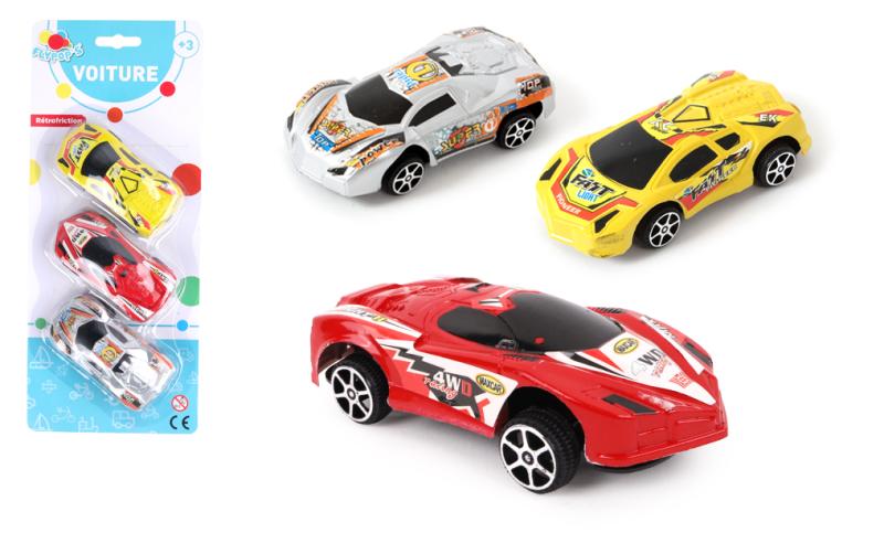 VOITURE X3PCS 9CM