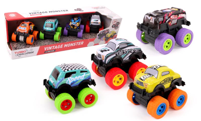 VINTAGE MONSTER CAR 6CM X4 (voiture/quad)