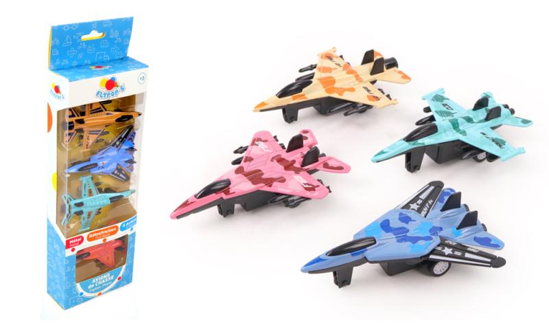 AVION DE CHASSE METAL X4