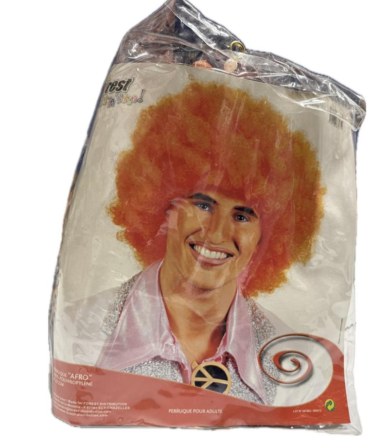 PERRUQUE AFRO ORANGE