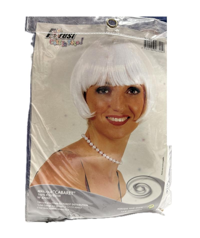 PERRUQUE CABARET BLANC