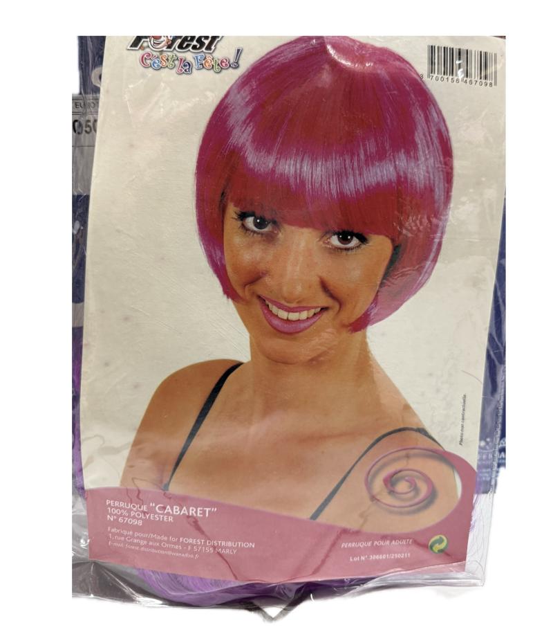 PERRUQUE CABARET FUCHSIA