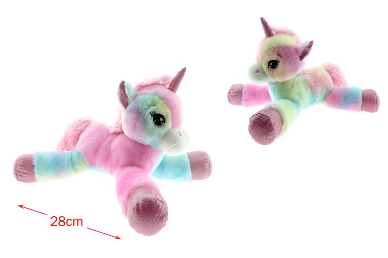 PELUCHE LICORNE MULTICOLOR L36C