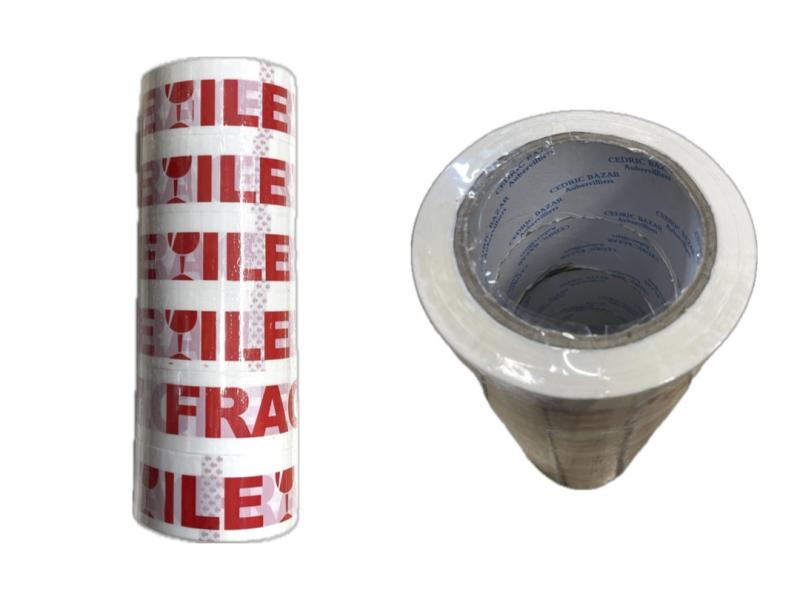RUBAN ADHESIF FRAGILE 48MMX100