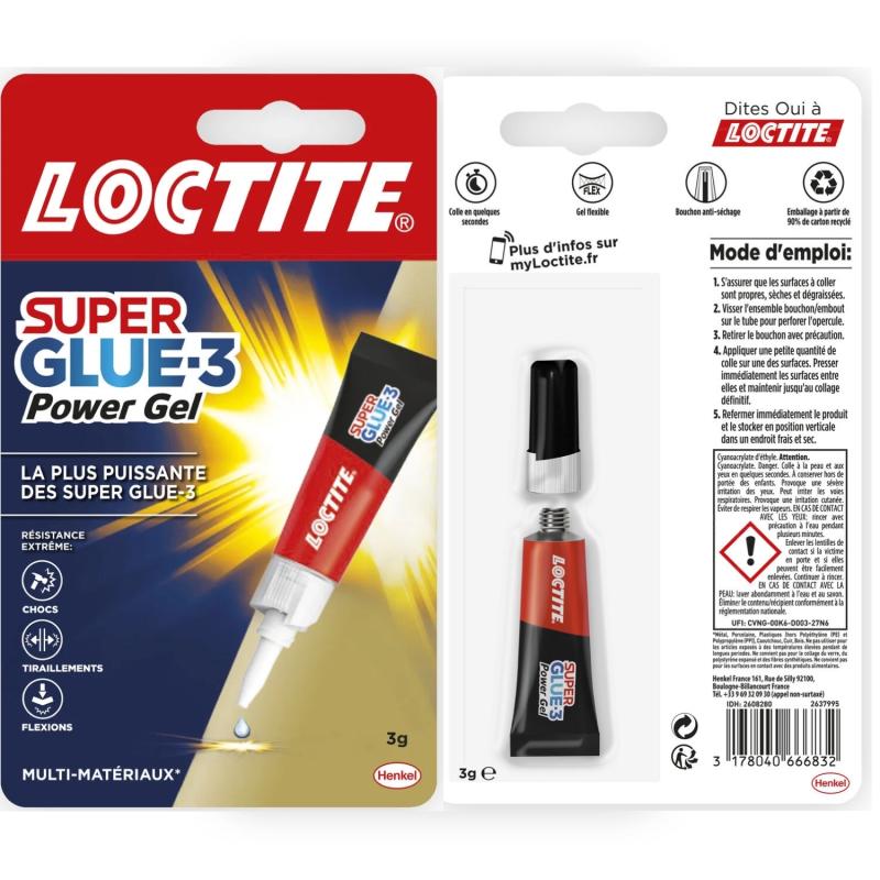 COLLE LOCTITE SUPER GLUE 3 GEL 3G
