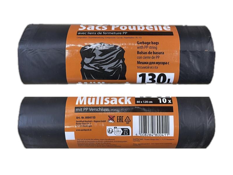 SAC POUBELLE 130L X10PCS quick