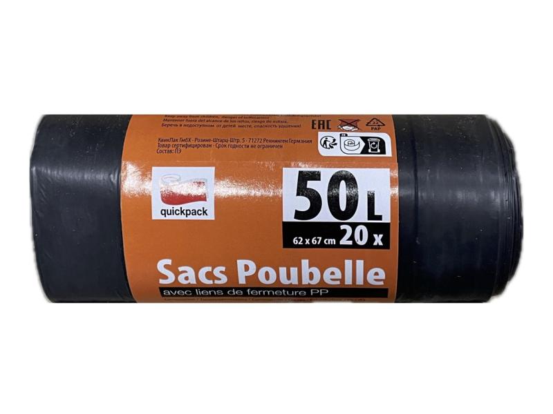 SAC POUBELLE 50L X20PCS quick