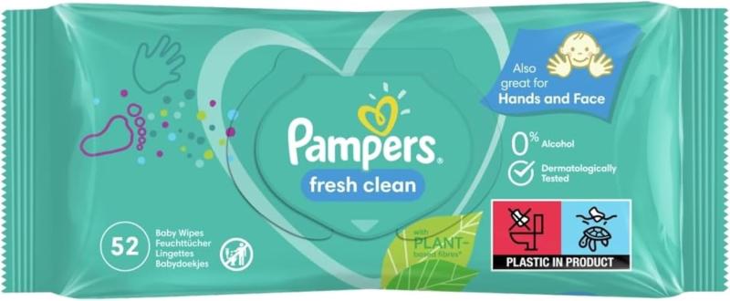 PAMPERS LINGETTES BEBE FRESH CLEAN